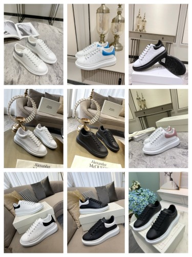 [buy more save more] 1:1 quality version 28314988 Leather Shoes Tail Logo Printed White Shoes 9 colors