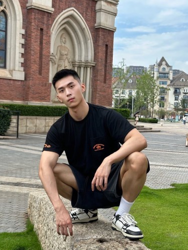 1:1 quality version Orange letter printed Tee 28430088