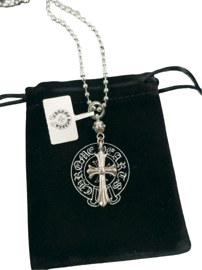 28129909 Single Ball Cross Necklace