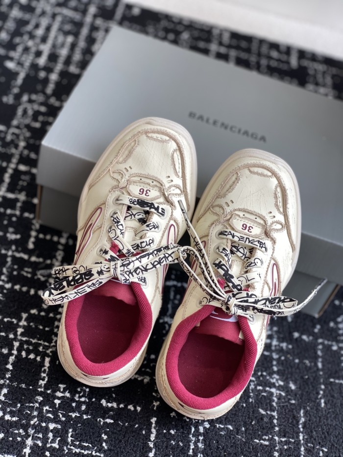 1:1 quality version Hamptons Worn-Out Two-Color Patchwork Shoes 6 colors 28431623