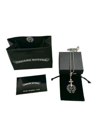 28129909 Single Ball Cross Necklace