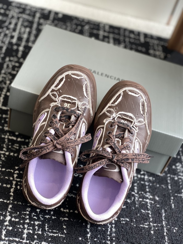 1:1 quality version Hamptons Worn-Out Two-Color Patchwork Shoes 6 colors 28431623