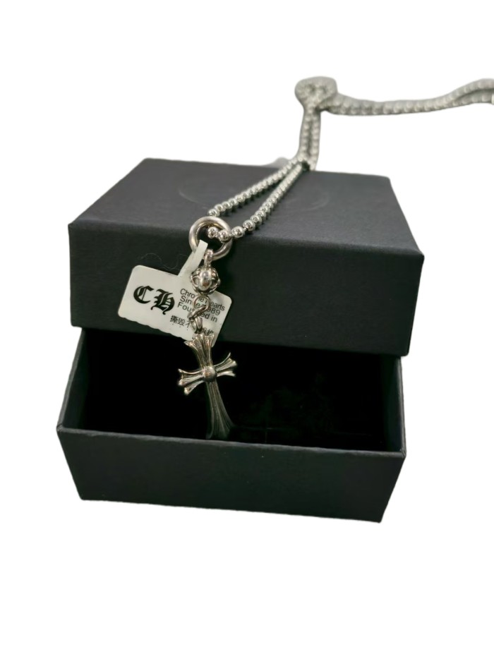 28129909 Single Ball Cross Necklace