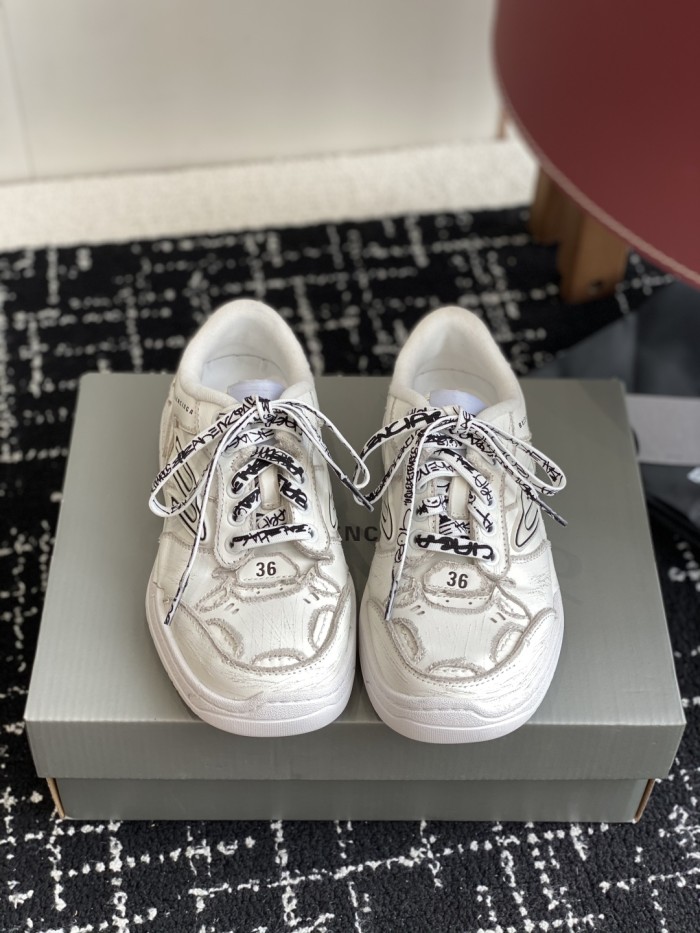 1:1 quality version Hamptons Worn-Out Two-Color Patchwork Shoes 6 colors 28431623