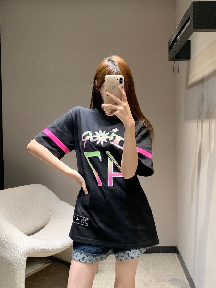 1:1 quality version Digital 47 Color Embroidered Tee 2 colors 28434160