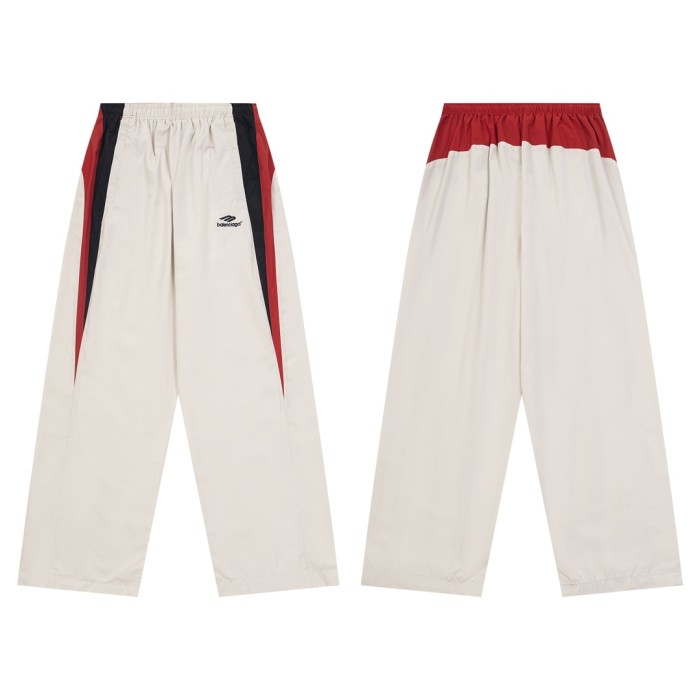 Embroidered Red and White Hooded Jacket & Pants Set 28434397