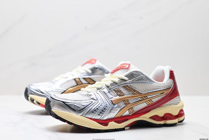 AC Gel-Kayano 14 Red and Orange Two-Tone Running Shoes 28441081