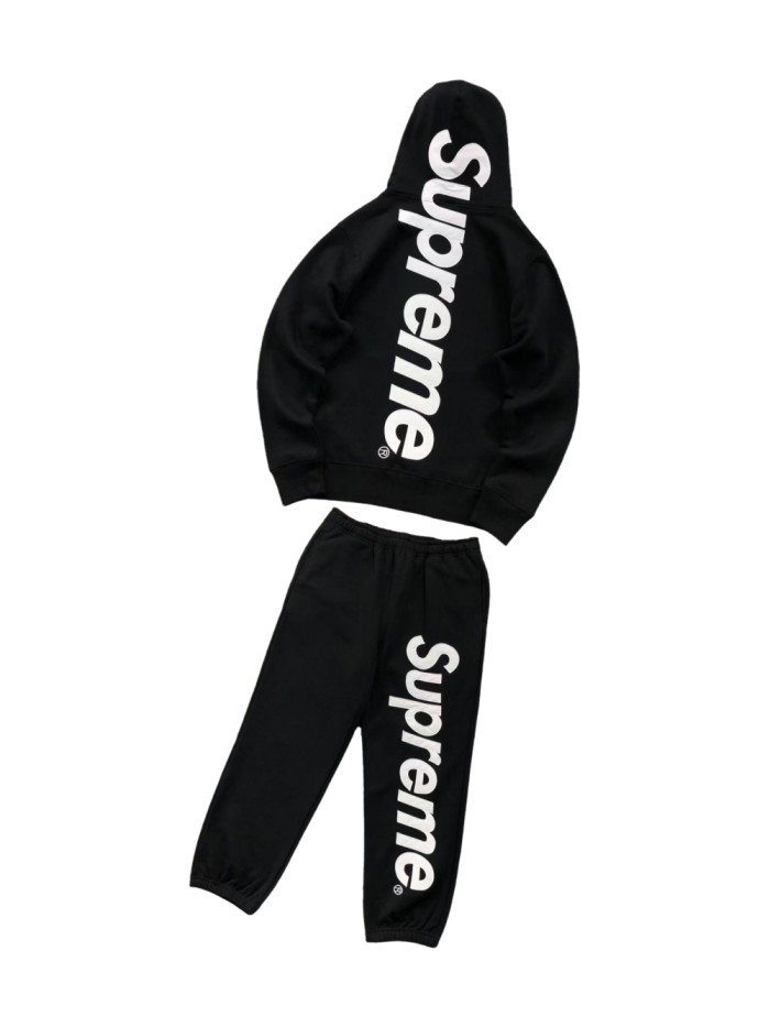 Letter Embroidered Hoodie & Pants Set 28447943