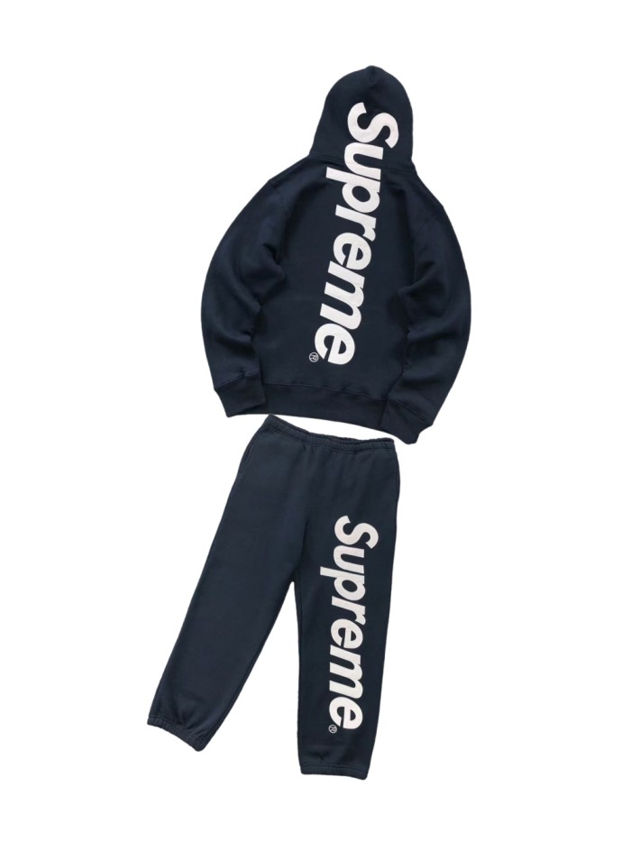 Letter Embroidered Hoodie & Pants Set 28447943
