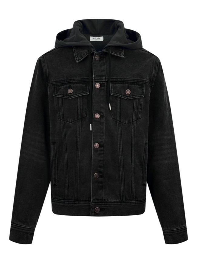 1:1 quality version hooded denim jacket 28452734