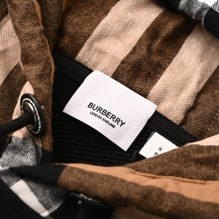 1:1 quality version Patchwork Plaid Hoodie 3 colors 28471215