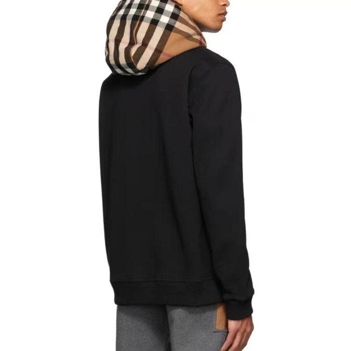 1:1 quality version Patchwork Plaid Hoodie 3 colors 28471215