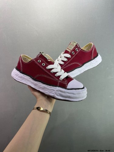 wine red and white soled canvas dissolving shoes 28474944