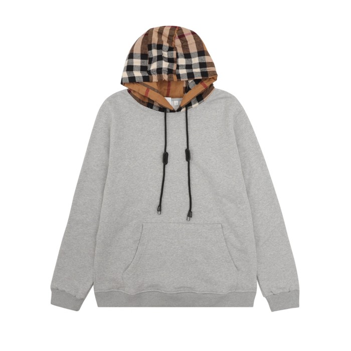 Plaid Patchwork Hoodie 2 colors 28474864