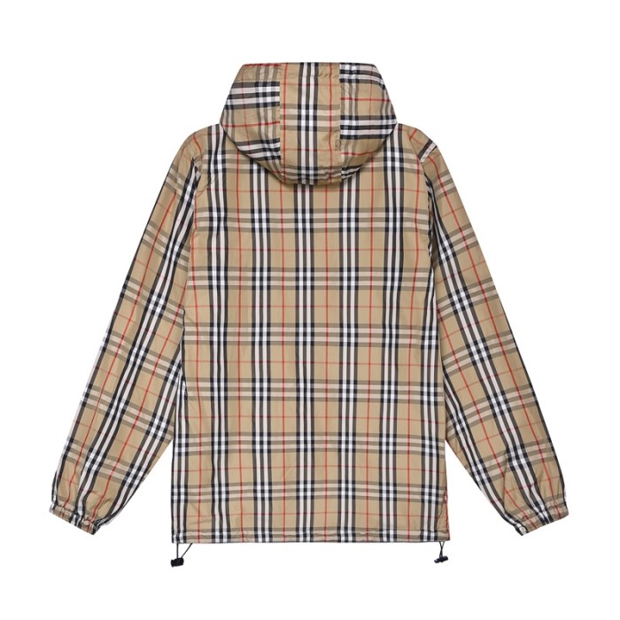 old flower check double-sided wearable hoodie zip-up windbreaker 28474881
