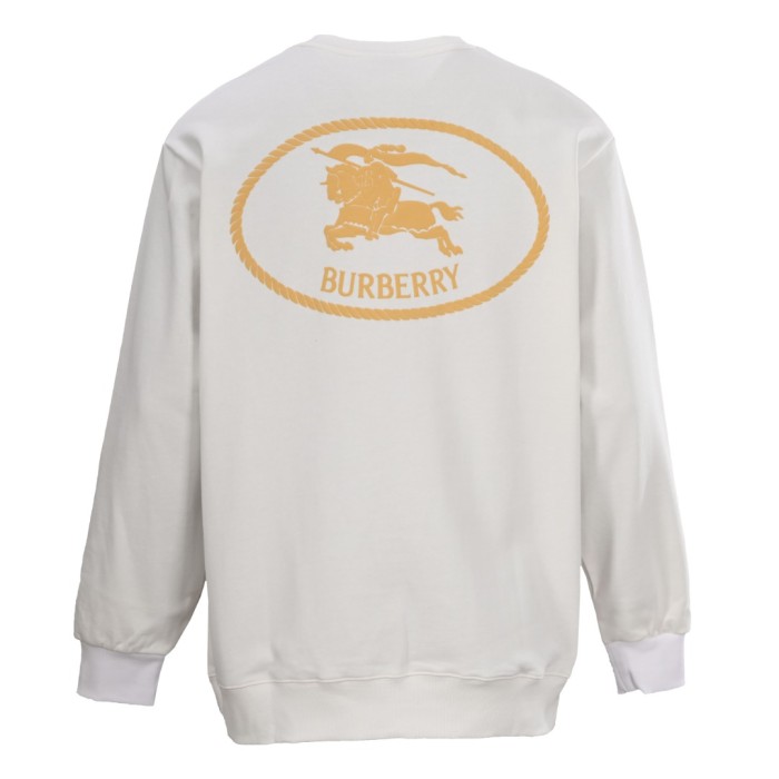 1:1 quality version Chest Embroidery Back Warhorse Print Crew Neck Sweatshirt 2 colors 28476813