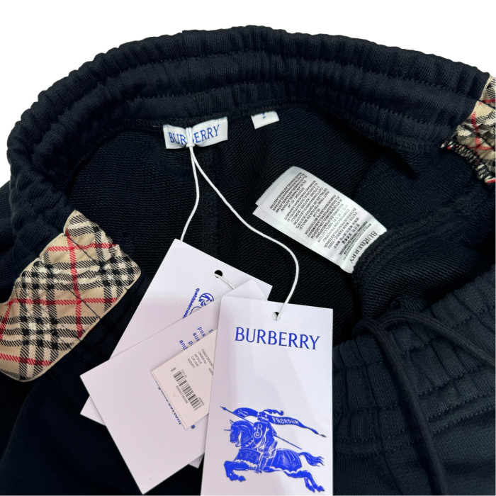 1:1 quality version Side checkered knitted looped Pants 28480987
