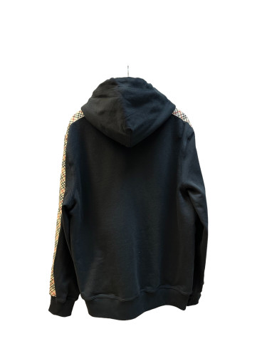 1:1 quality version Checkered Sleeve Patchwork Zipper Hoodie 2 colors 28482055