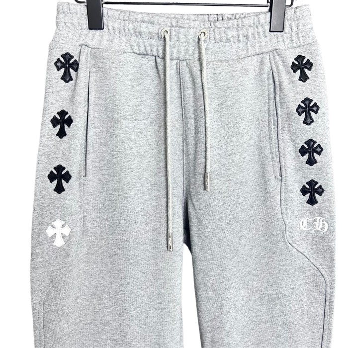 Embroidered Letter Cross Sweatpants 2 colors 28485736