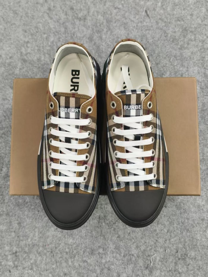 1:1 quality version Plaid canvas shoes 9 colors