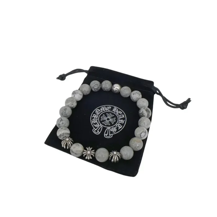 Obsidian Turquoise Cross Beaded Bracelet 8 colors