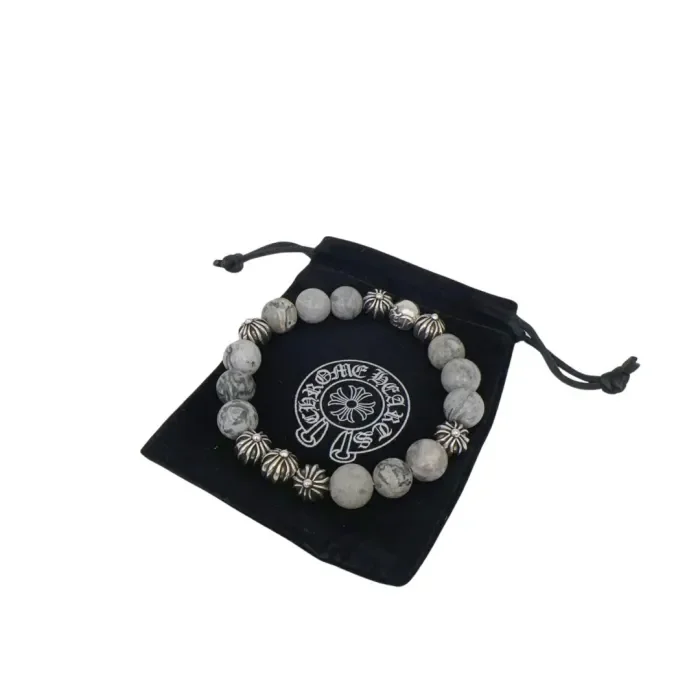 Obsidian Turquoise Cross Beaded Bracelet 8 colors