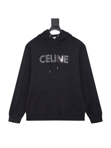 Rhinestone Letter Hoodie 28493508