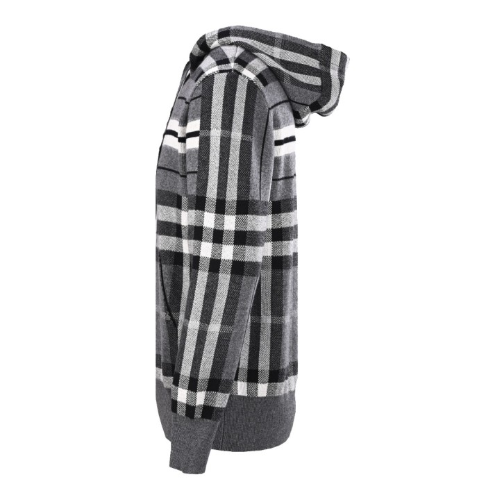1:1 quality version Striped Knit Hoodie 28494585
