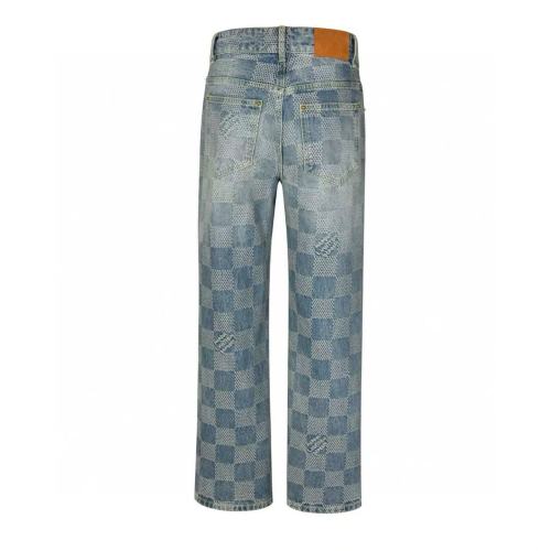1:1 quality version Checkered Denim Jeans 28512659