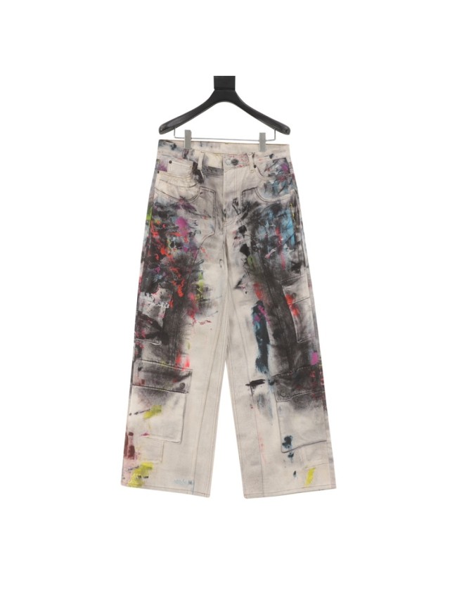 Dye-print Workwear Jeans 28514668