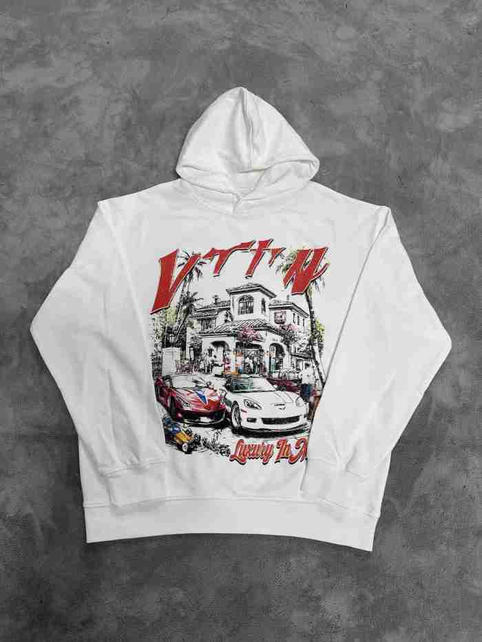 Vale Forever Small town life Printed Hoodie