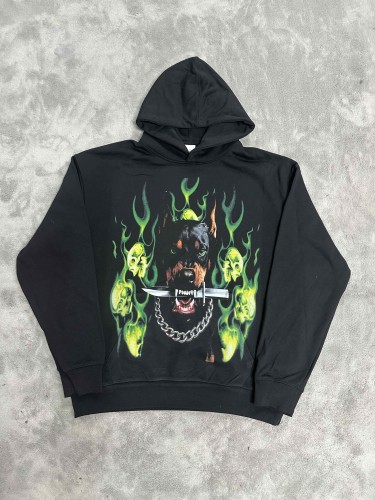 Vale Forever Doberman dagger Printed Hoodie