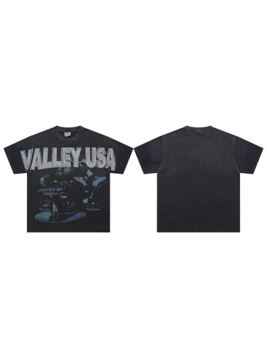 Vale Forever Beast Burned diamond Print Washed Version Tee