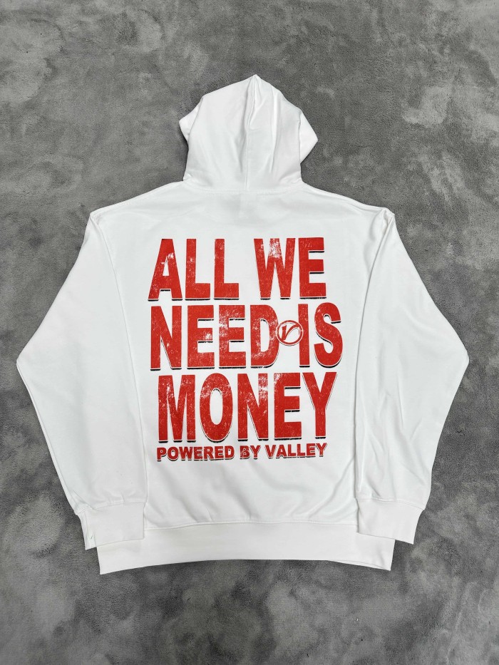 Vale Forever Fake Money Printed Hoodie