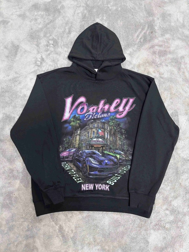 Vale Forever Born to flex Built to roma Printed Hoodie
