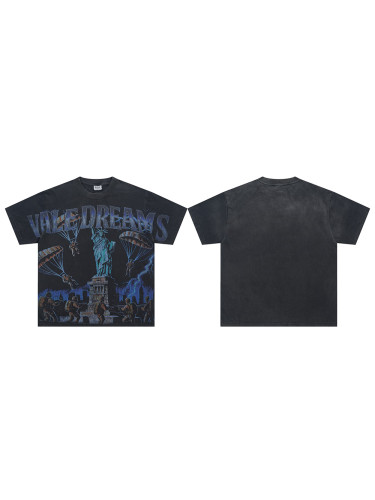 Vale Forever Skydiving Airborne Sculpture Printed Washed Version Tee