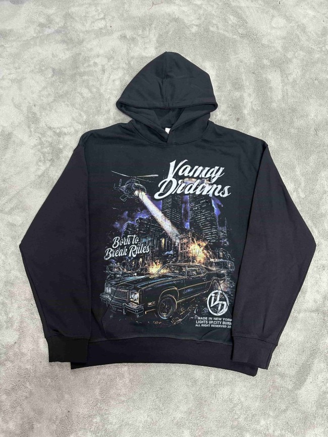 Vale Forever Born to Break Rules Printed Hoodie