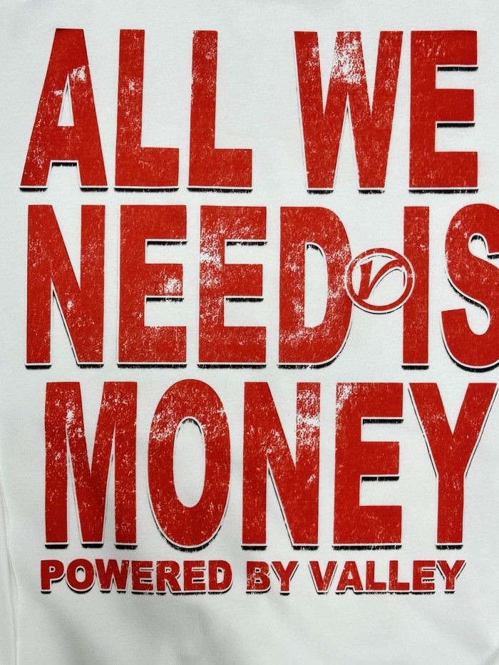 Vale Forever Fake Money Printed Hoodie