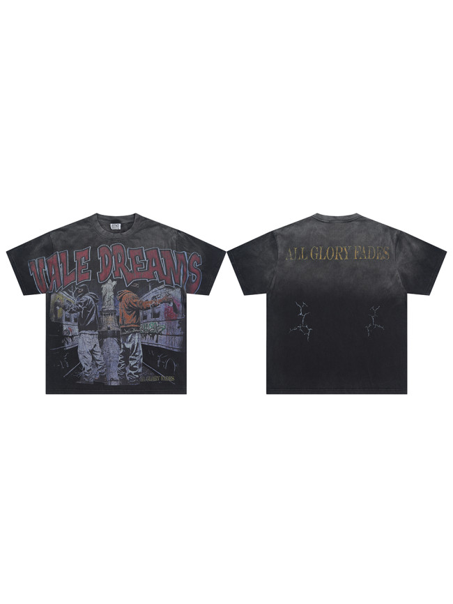 Vale Forever Wall Graffiti Print Washed Version Tee