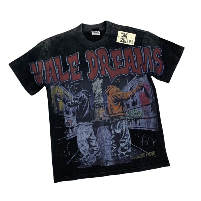 Vale Forever Wall Graffiti Print Washed Version Tee