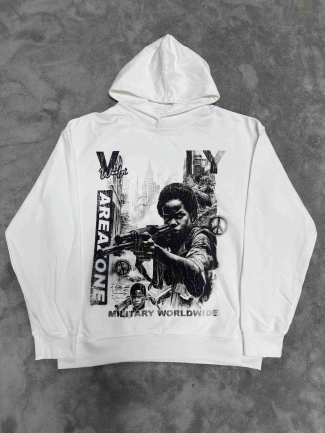 Vale Forever Military Worldwide Printed Hoodie