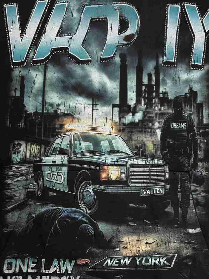 Vale Forever ONE LAW NO MERCY Printed Hoodie
