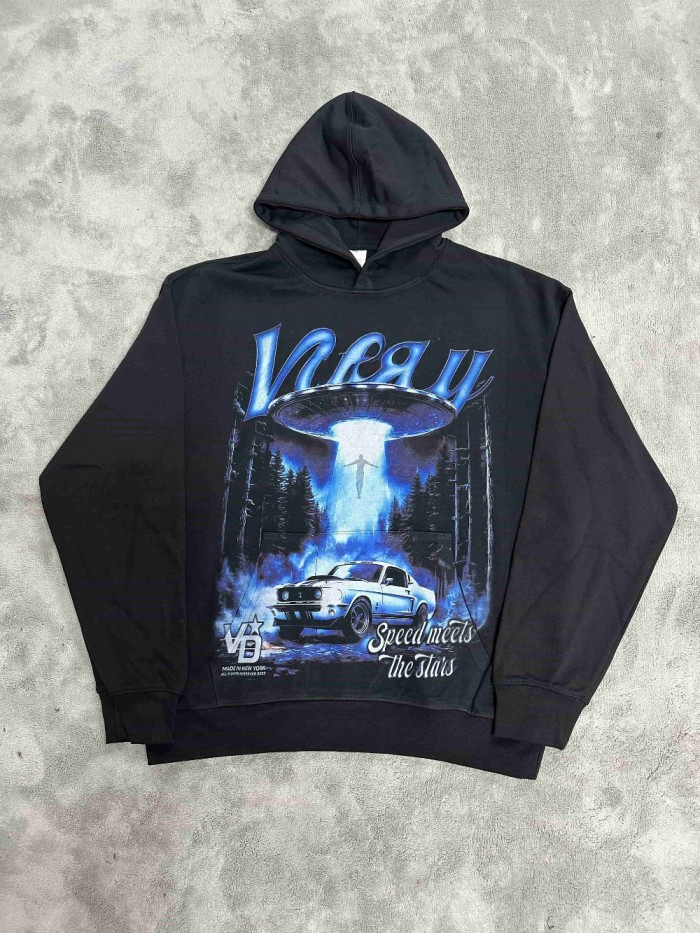 Vale Forever UFO Crawl Printed Hoodie