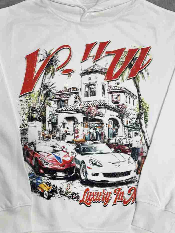 Vale Forever Small town life Printed Hoodie