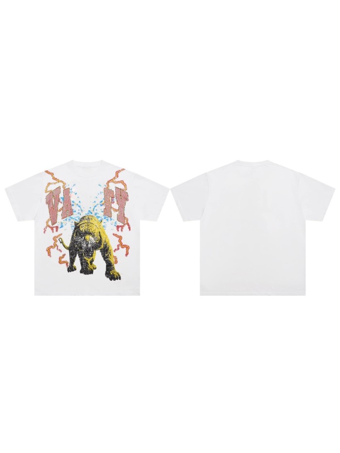 Vale Forever tiger Burning diamond Print Tee