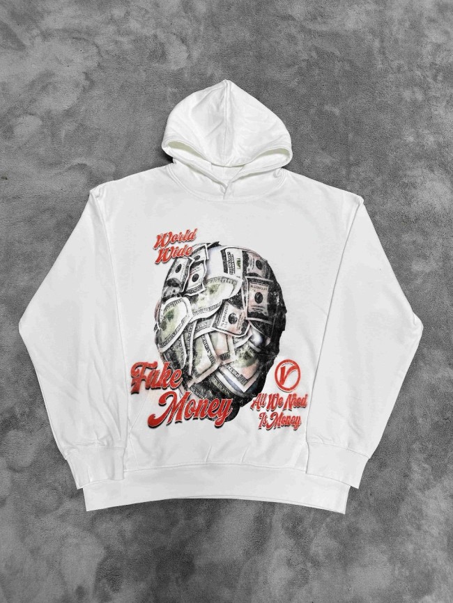 Vale Forever Fake Money Printed Hoodie