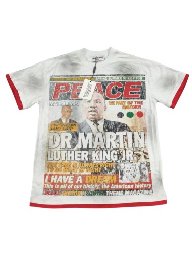 [50% Off]Vale Forever Martin Luther King Jr. Poster Print Washed Version Tee