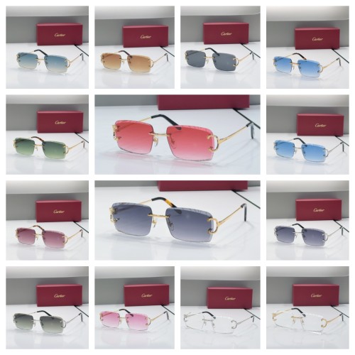 1:1 quality version Frameless Gradient Glasses 14 colors 28531490