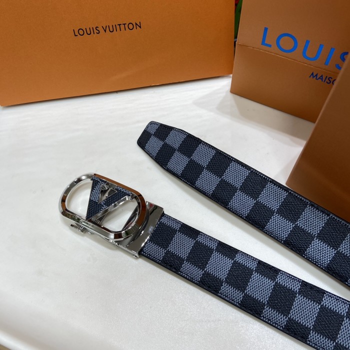 Blue Checkerboard Pattern Waist Belt【Width 3.5 cm】28549009