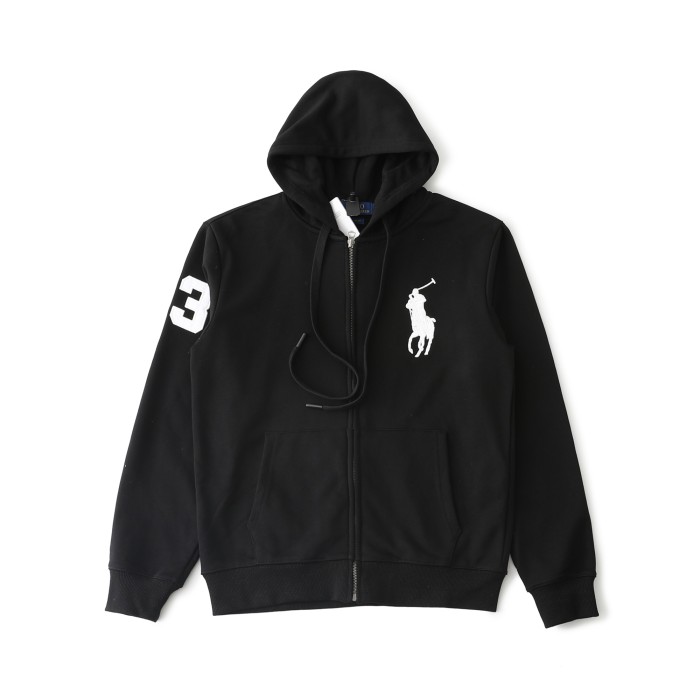 Embroidered Big Horse Knit Hoodie 4 colors 28576595